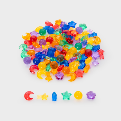 Doorzichtige kleuren ruimte figuren