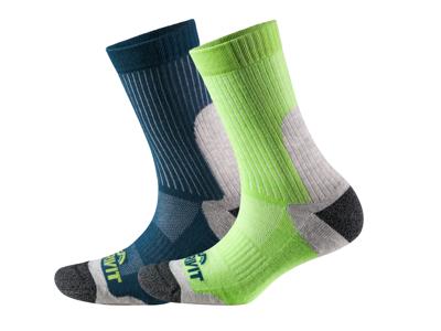 CRIVIT 2 Paar dames sportsokken (Blauw/groen, 39/40)