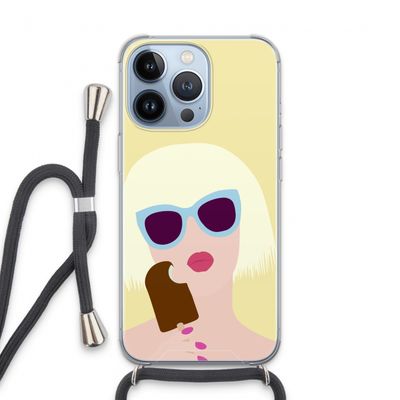 Ice cream: iPhone 13 Pro Transparant Hoesje met koord