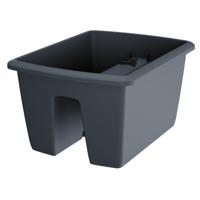 Prosperplast Plantenbak - balkon plantenpot - antraciet - kunststof - 40 cm