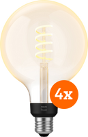 Philips Hue Filament White Ambiance Globe XL 4-pack