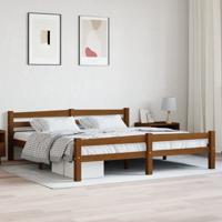 Bedframe massief grenenhout honingbruin 180x200 cm