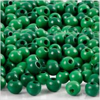 Creativ Company Houten kralen, d 5 mm, gatgrootte 1,5 mm, ca. 150 stuk, groen, 6 gr/ 1 doos