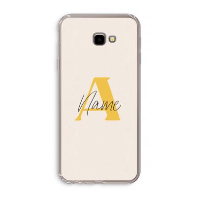 Amber Script: Samsung Galaxy J4 Plus Transparant Hoesje
