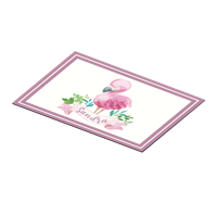 Kinder placemat Geschilderde flamingo voor kinderen