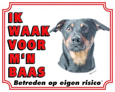 Jack Russell Terrier Waakbord - Ik waak voor mijn baas