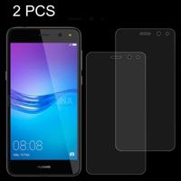 2 PC's Huawei Y6 (2017) 0 26 mm 9H oppervlaktehardheid 2.5D explosieveilige gehard glas niet-volledig scherm Film