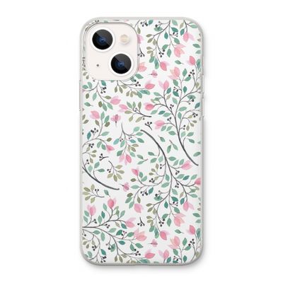 Sierlijke bloemen: iPhone 13 Transparant Hoesje