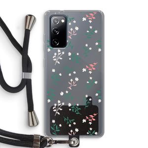 Small white flowers: Samsung Galaxy S20 FE / S20 FE 5G Transparant Hoesje met koord