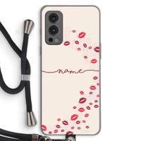 Kusjes: OnePlus Nord 2 5G Transparant Hoesje met koord Kusjes: OnePlus Nord 2 5G Transparant Hoesje met koord