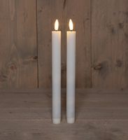 B.O. 2Pcs Taper Candle 25 cm 3D Wick (Timeroff) 2X2Aa - Anna's Collection