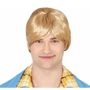 Carnaval verkleedpruik heren Coole surf boy/Kakker Ken - kort haar - blond