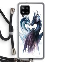 Yin Yang Dragons: Samsung Galaxy A42 5G Transparant Hoesje met koord Yin Yang Dragons: Samsung Galaxy A42 5G Transparant Hoesje met koord