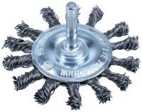 Condor ronde staaldraadborstel "9514" round brush with 6mm shaf d=75mm steel