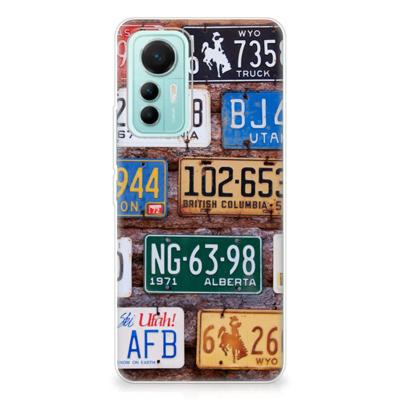 Xiaomi 12 Lite | Siliconen hoesje | met foto Kentekenplaten