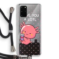 Love You A Lotl: Samsung Galaxy S20 Plus Transparant Hoesje met koord