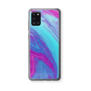 Zweverige regenboog: Samsung Galaxy A31 Transparant Hoesje
