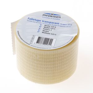 Folietape transparant 75mmx25m