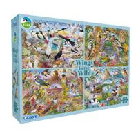 Wings in the Wild Puzzel 4x 500 Stukjes