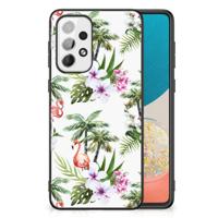 Samsung Galaxy A73 Dierenprint Telefoonhoesje Flamingo Palms