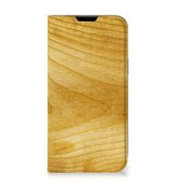 Apple iPhone 14 Plus Book Wallet Case Licht Hout - thumbnail