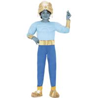 Geest in de lamp kostuum - blauw - voor jongens- geest djinn - 1001 nacht thema Geest in de lamp kostuum - blauw - voor jongens- geest djinn - 1001 nacht thema
