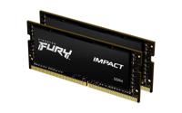 Kingston FURY Impact Werkgeheugenset voor laptop DDR4 64 GB 2 x 32 GB Non-ECC 3200 MHz 260-pins SO-DIMM CL20 KF432S20IBK2/64 - thumbnail