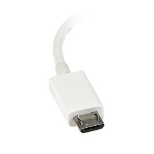 StarTech.com 12 cm witte micro-USB-naar-USB-OTG-hostadapter M/F