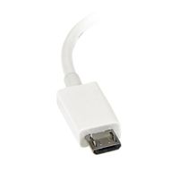 StarTech.com 12 cm witte micro-USB-naar-USB-OTG-hostadapter M/F - thumbnail