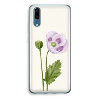 Purple poppy: Huawei P20 Transparant Hoesje