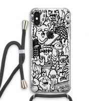 Vexx Black Mixtape: iPhone XS Transparant Hoesje met koord