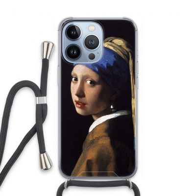 The Pearl Earring: iPhone 13 Pro Transparant Hoesje met koord