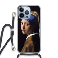 The Pearl Earring: iPhone 13 Pro Transparant Hoesje met koord The Pearl Earring: iPhone 13 Pro Transparant Hoesje met koord