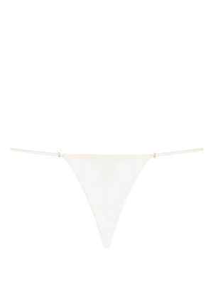 Fleur Du Mal string Luxe - Blanc