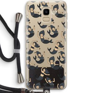 Zeemeermin: Samsung Galaxy J6 (2018) Transparant Hoesje met koord