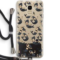 Zeemeermin: Samsung Galaxy J6 (2018) Transparant Hoesje met koord