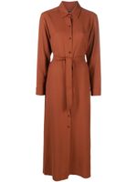 A.P.C. robe-chemise Gwyneth à taille ceinturée - Orange