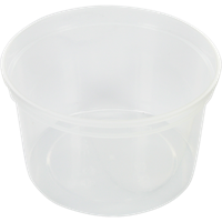 Bak | PP | 500ml | Ø115mm | transparant | 500 stuks