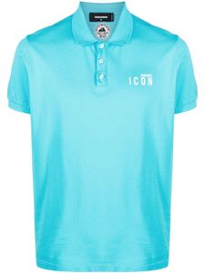 DSQUARED2 polo en coton - Bleu