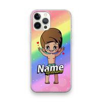 Chibi Maker man: iPhone 12 Pro Max Transparant Hoesje