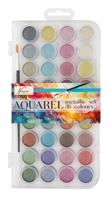 Aquarelverf nassau fine art doos 36 metalic napjes | 12 stuks