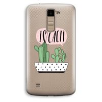 I love cacti: LG K10 (2016) Transparant Hoesje