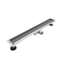 Fortifura Galeria douchegoot - 80cm - tegelrooster - vloerflens - Geborsteld Gunmetal PVD SW679910/SW1075296