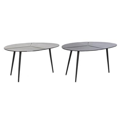 Bijzettafel DKD Home Decor Zwart Gouden Aluminium Blik 78 x 45 x 40 cm (2 Stuks)