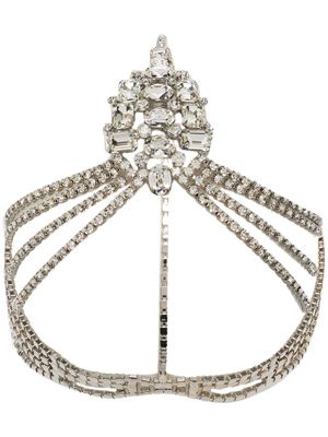 Jennifer Behr bijou pour la tête Aniyah à ornements en cristal - Argent