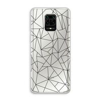 Geometrische lijnen zwart: Xiaomi Redmi Note 10 Lite Transparant Hoesje