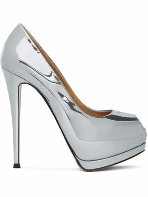 Giuseppe Zanotti escarpins Sharon 130 mm - Argent