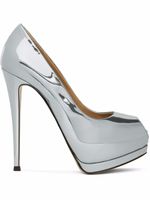 Giuseppe Zanotti escarpins Sharon 130 mm à bout ouvert - Argent - thumbnail