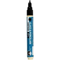 Porseleinstift - zwart - 1-2 mm - schrijven op glas/porselein/keramiek