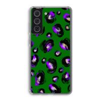 Green Cheetah: Samsung Galaxy S21 FE Transparant Hoesje